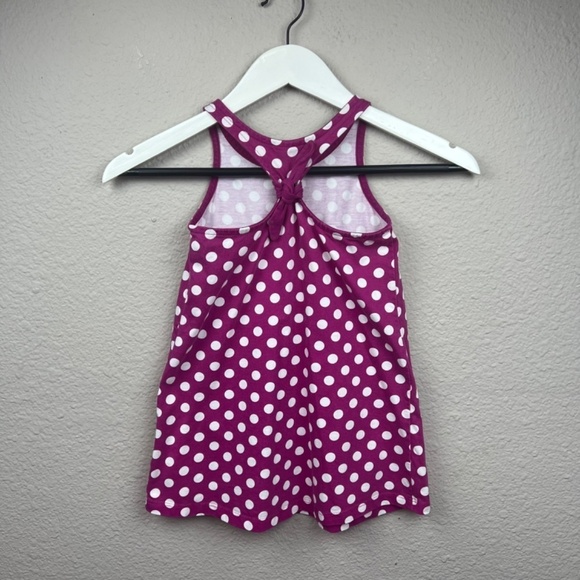 Hanna Andersson Polka Dot Sleeveless Sundress in Magenta and White Sz 100CM - Picture 6 of 7
